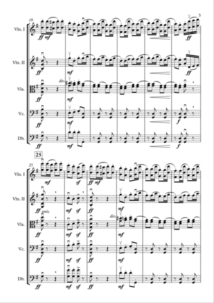 Trepak (From the Nutcracker Suite) [String Orchestra] String Orchestra scores gallery preview page 3