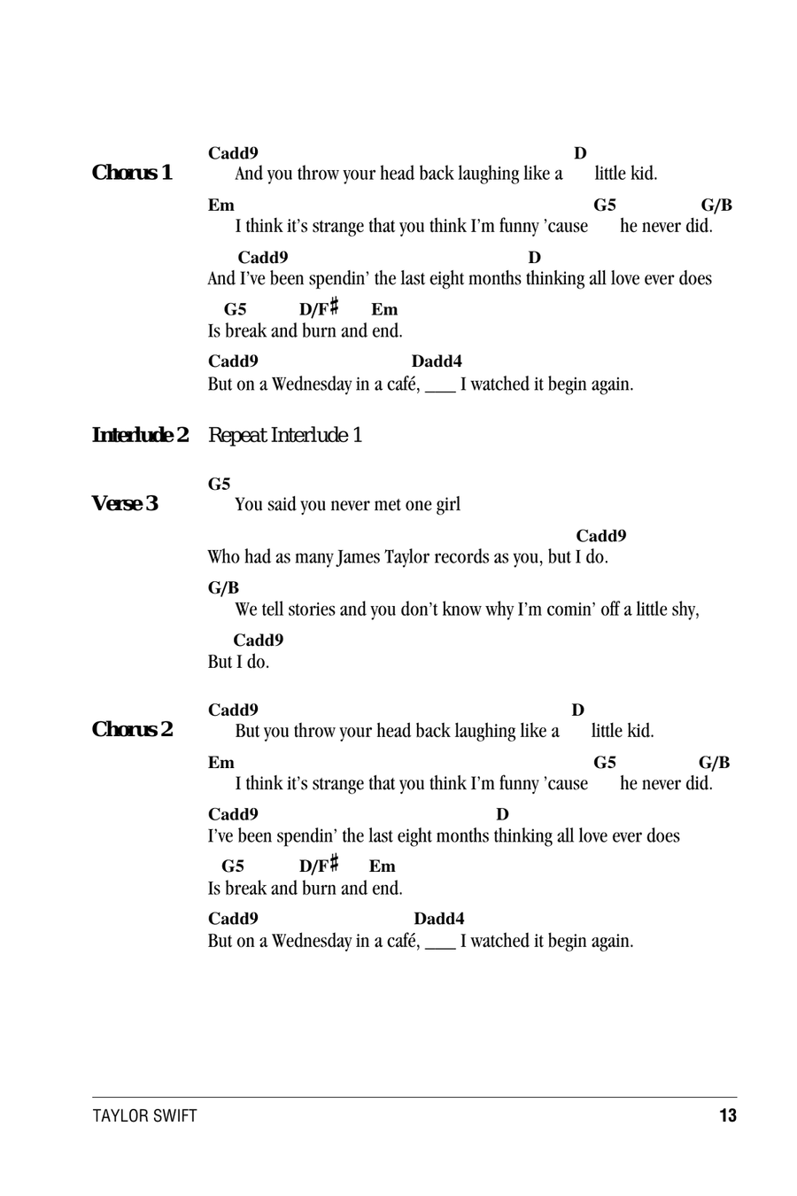 Begin Again Acoustic Guitar scores gallery preview page 2