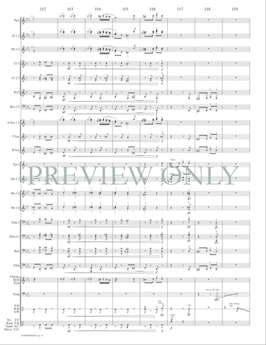 Symbiopholie! Concert Band scores gallery preview page 18