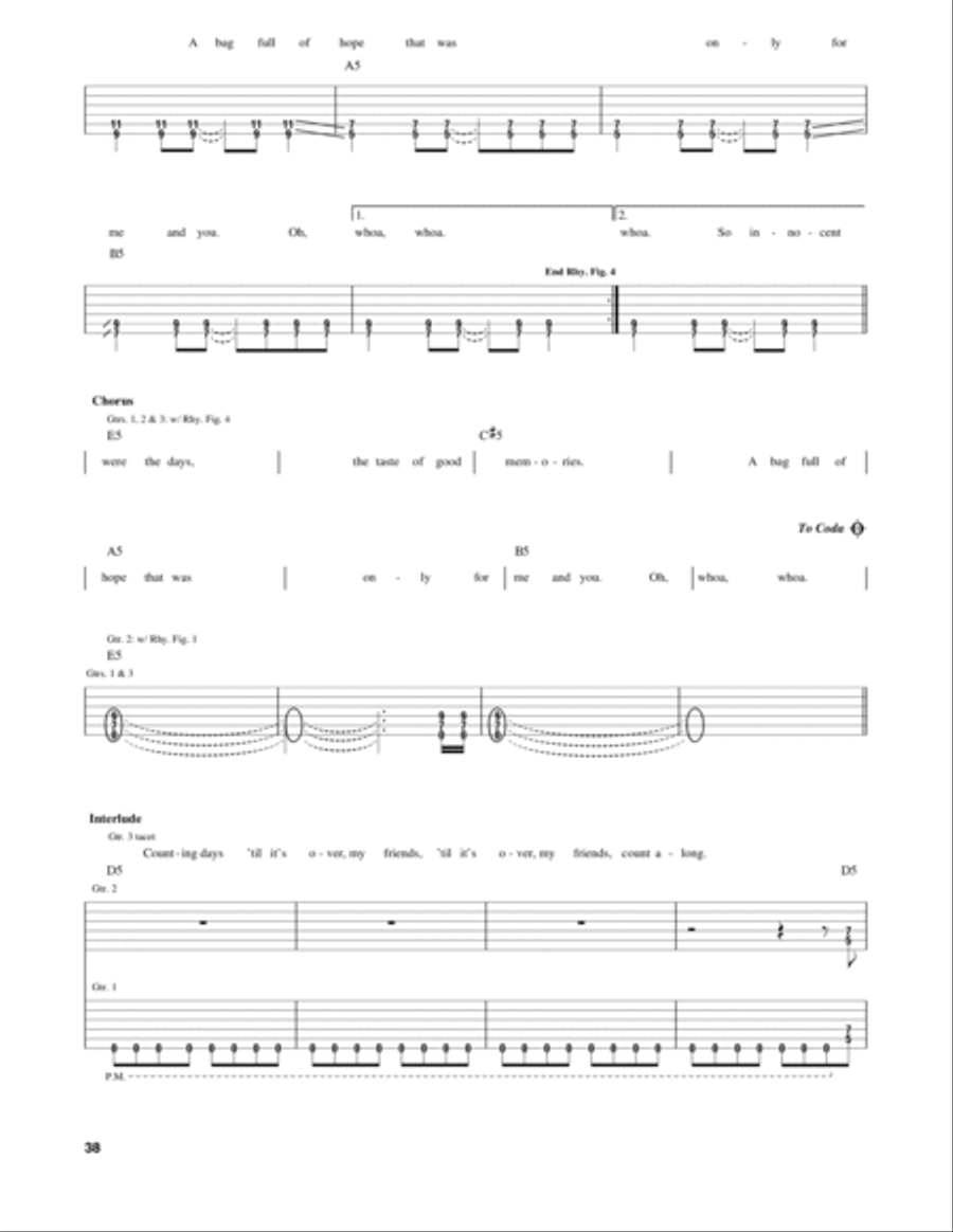 Black Rose Black Rose Electric Guitar scores gallery preview page 3