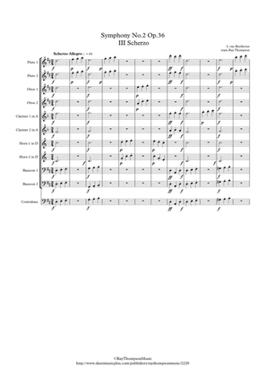 Book cover for Beethoven: Symphony No.2 Op.36 Mvt.III Scherzo - wind dectet