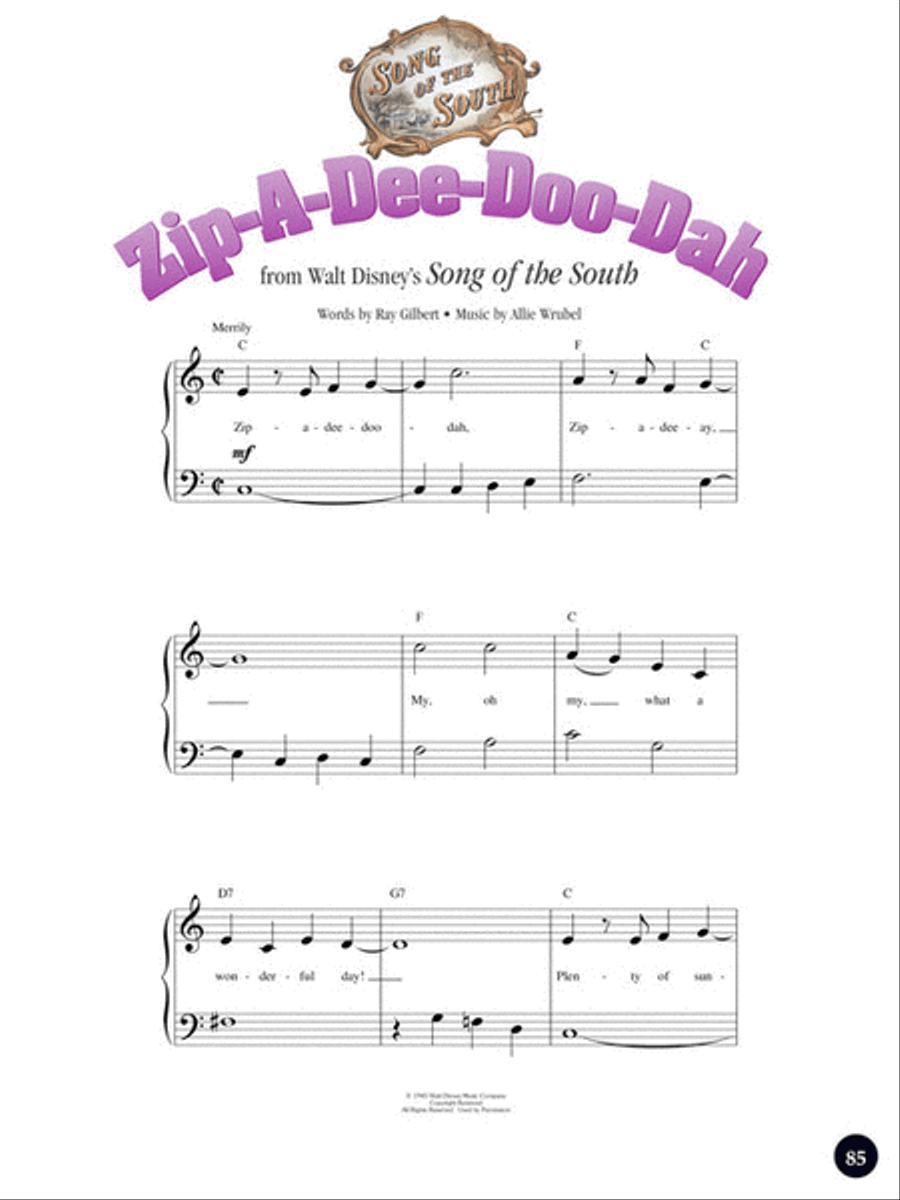 Disney's My First Songbook – Volume 2 Easy Piano scores gallery preview page 8