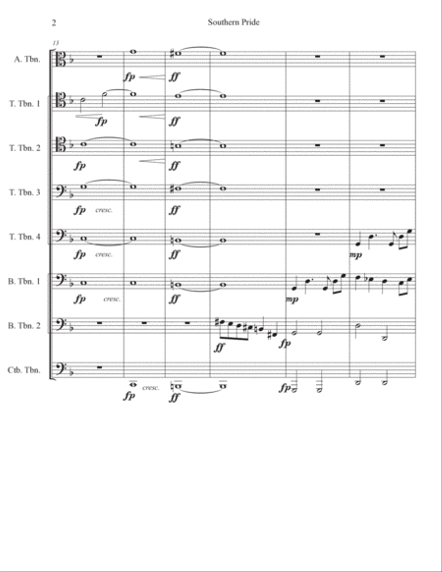 Southern Pride Trombone scores gallery preview page 2