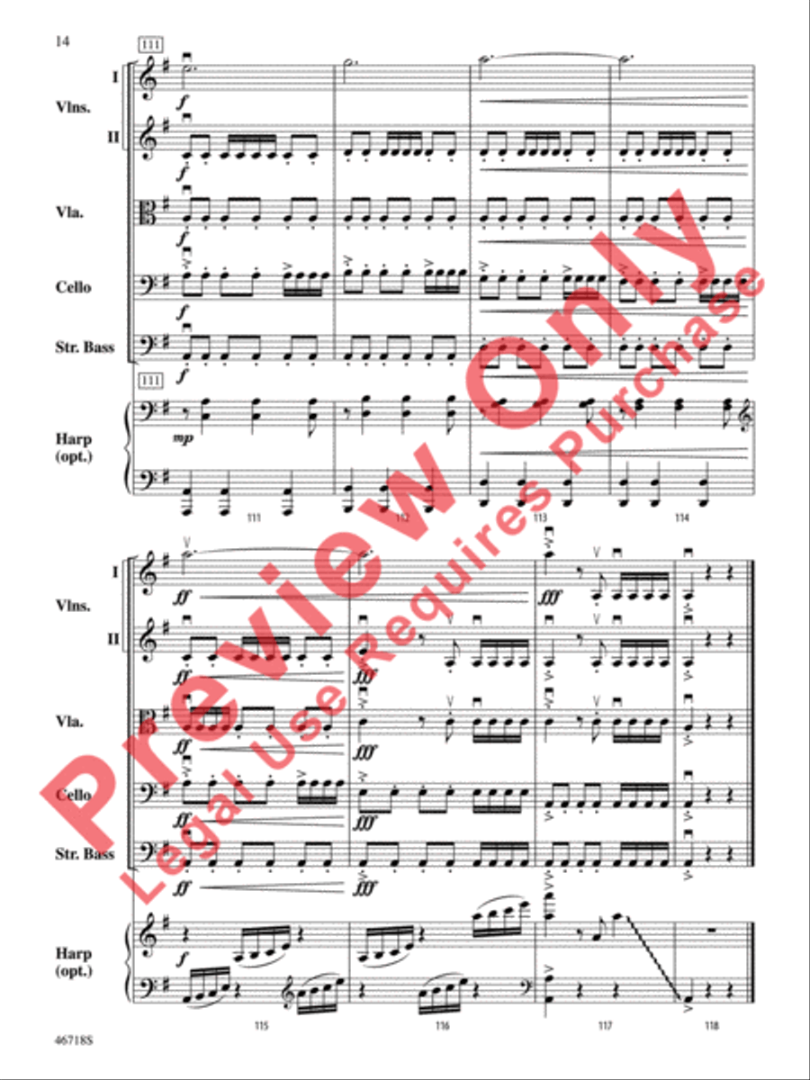 North of the Mountain North of the Mountain String Orchestra scores gallery preview page 15