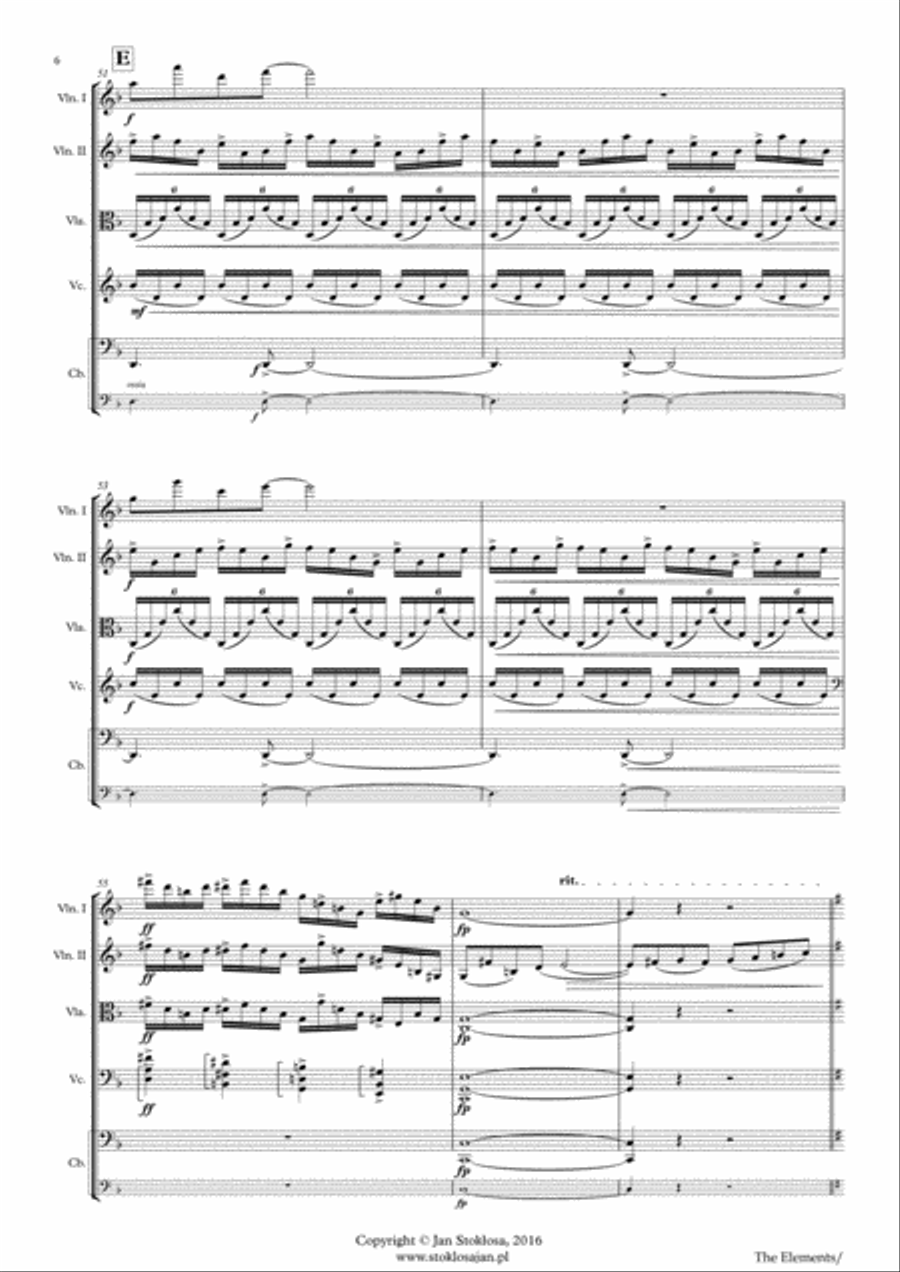 The Elements String Quartet scores gallery preview page 6