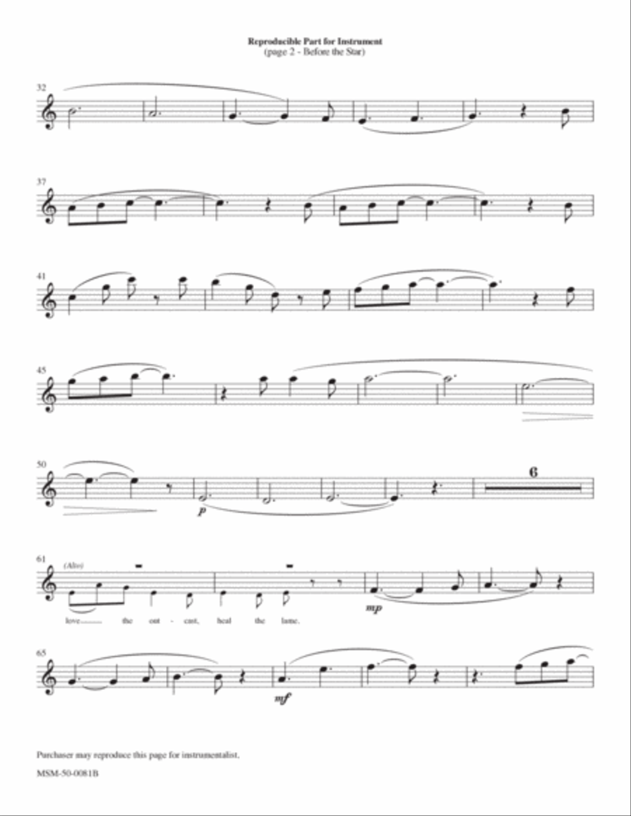Before the Star Choir scores gallery preview page 3