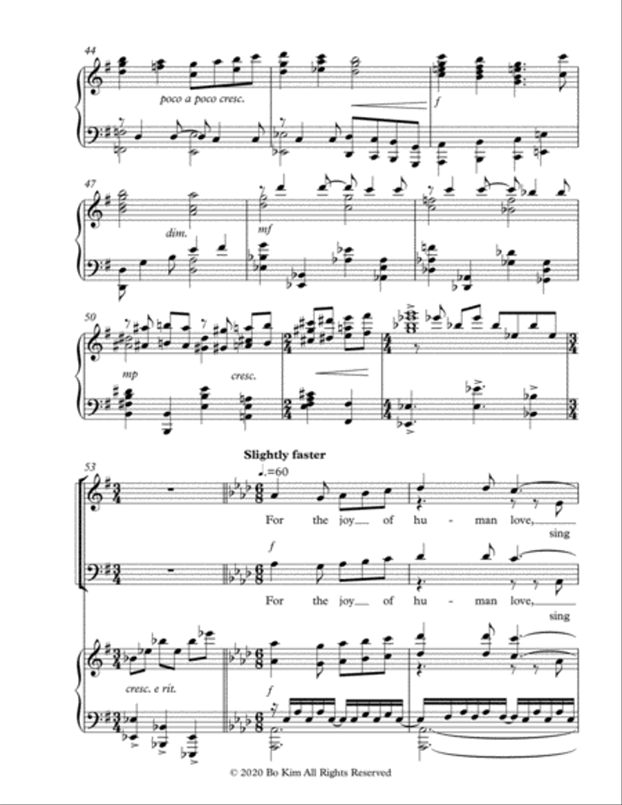 For The Beauty Of The Earth (Hymn of Grateful Praise) 4-Part scores gallery preview page 6