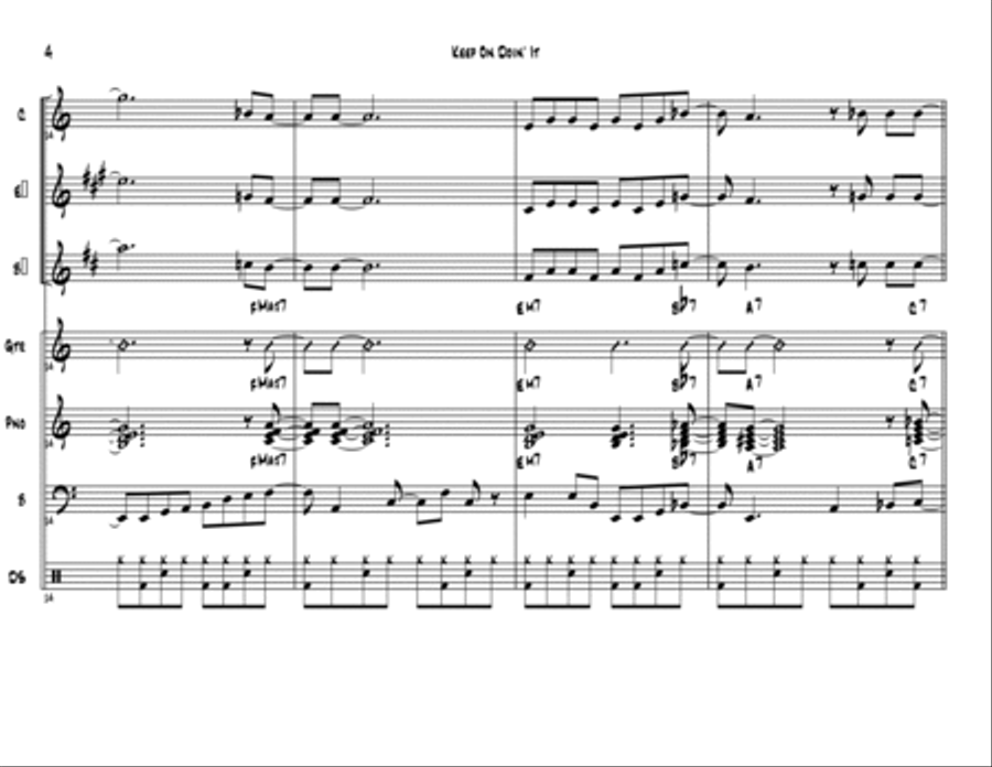 Keep On Doin' It Keep On Doin' It Jazz Ensemble scores gallery preview page 5