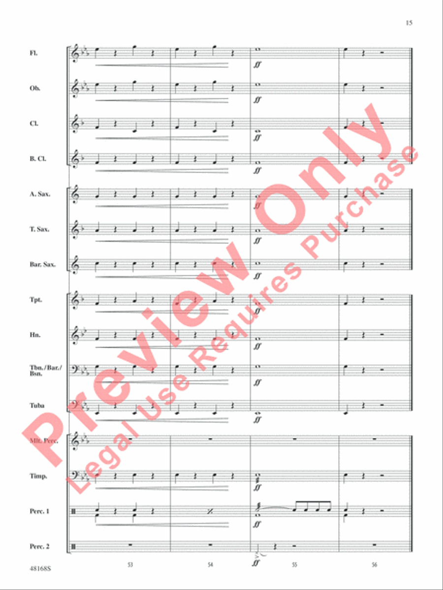 Happy Birthday, Ludwig Concert Band scores gallery preview page 16