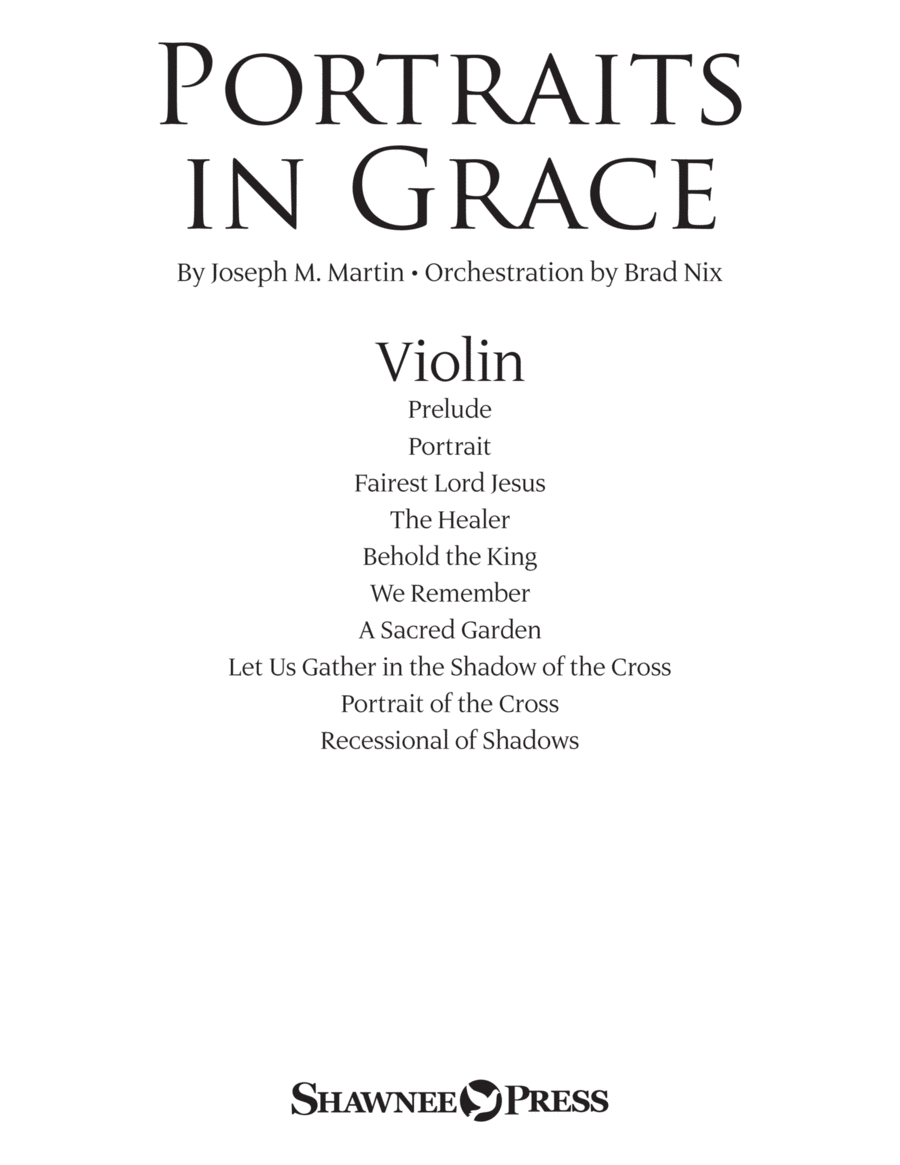 Portraits in Grace - Violin Choir scores gallery preview page 1