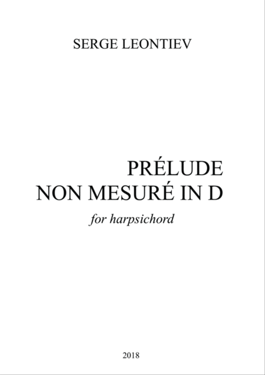 Prélude non mesuré in D Chamber Music scores gallery preview page 3