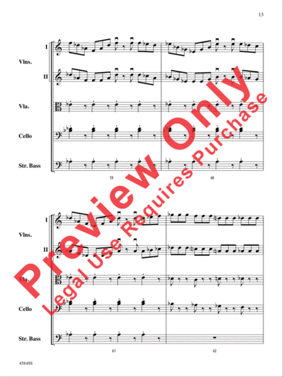 American Salute String Orchestra scores gallery preview page 13