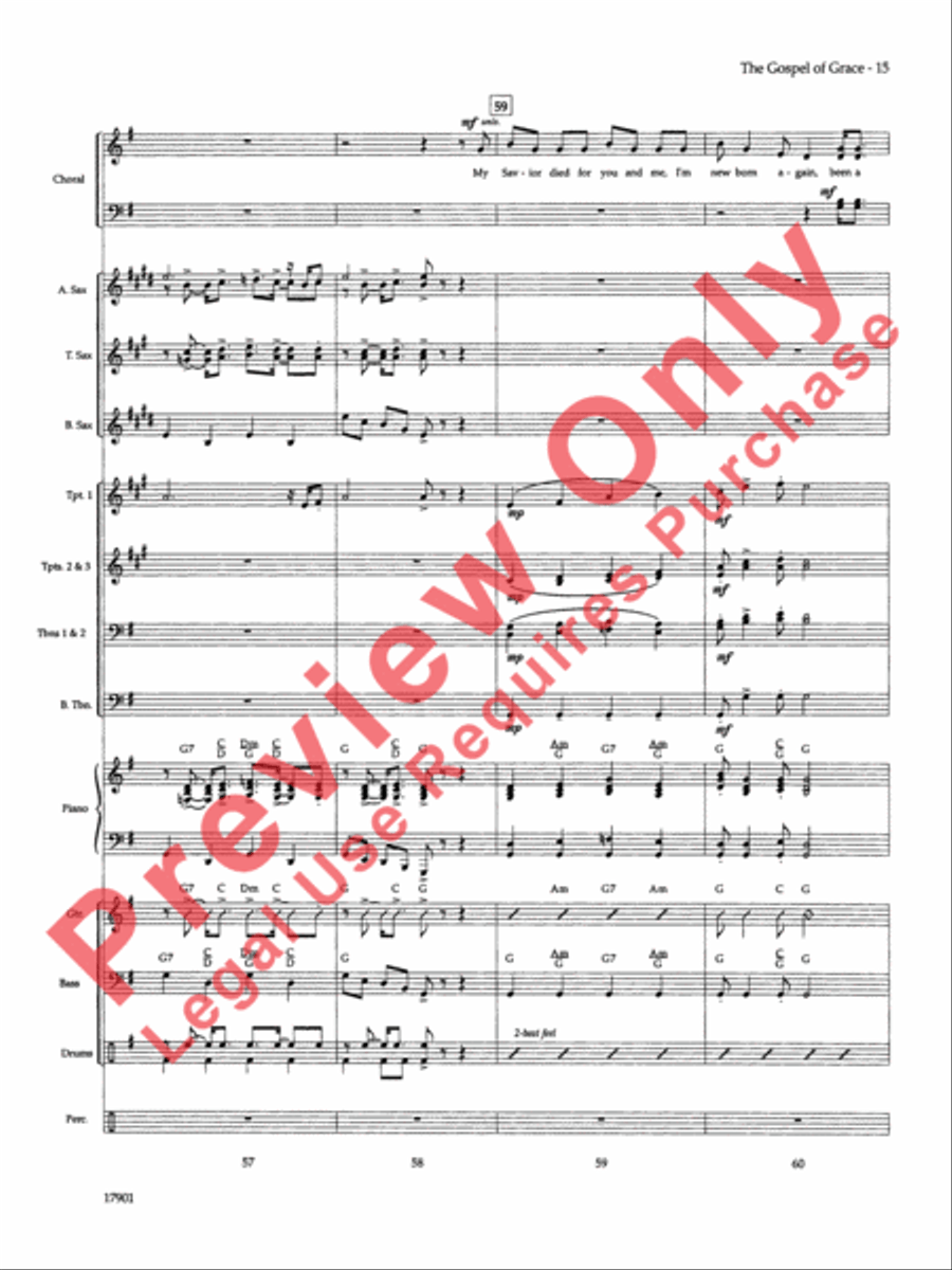 The Gospel of Grace The Gospel of Grace Choir scores gallery preview page 16
