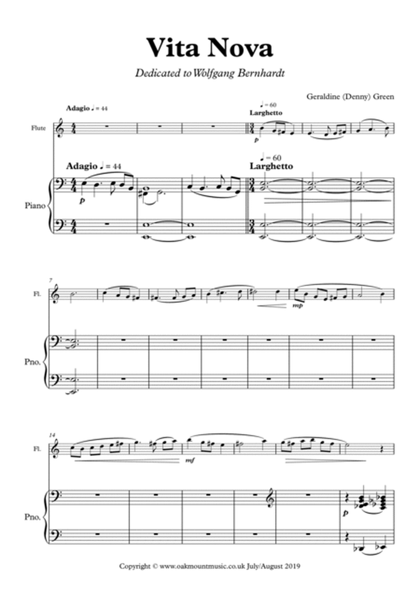 Vita Nova, For Flute And Piano image number null