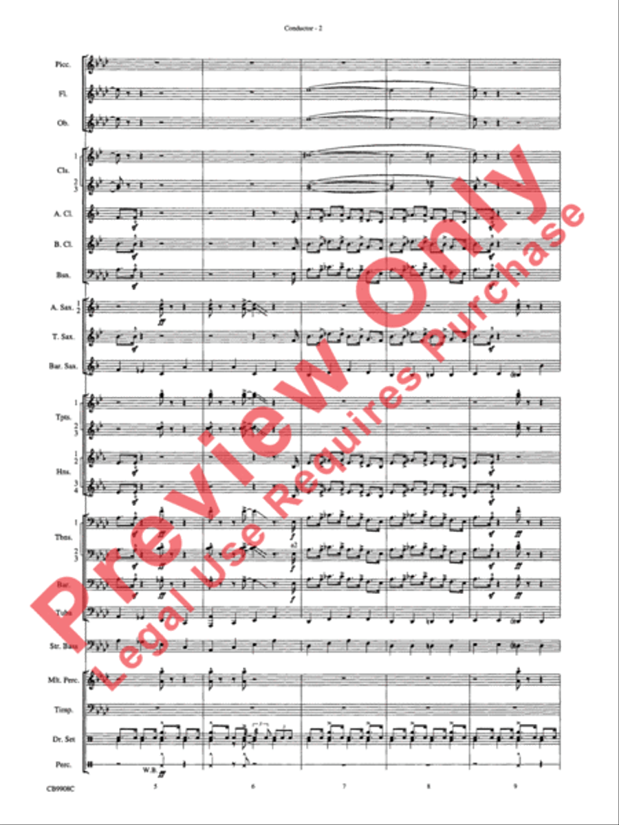Swing's the Thing Concert Band scores gallery preview page 5