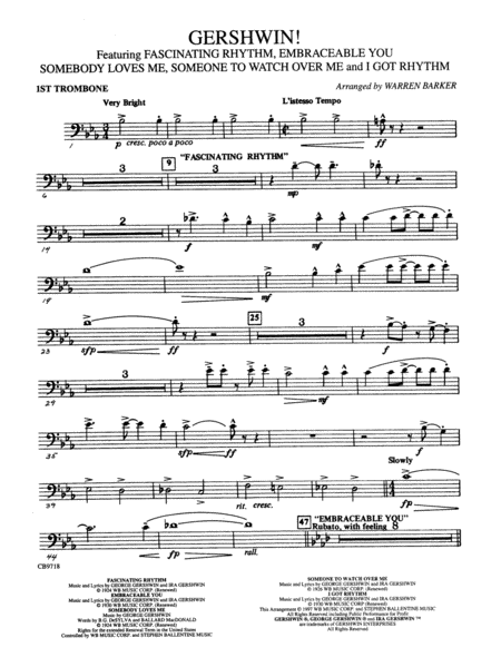 Gershwin! (Medley): 1st Trombone