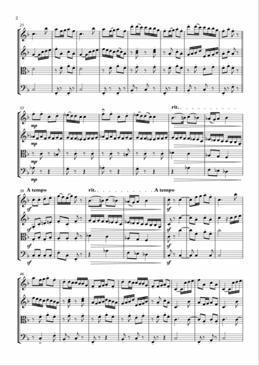 Hungarian Dance №10 Hungarian Dance №10 String Quartet scores gallery preview page 3