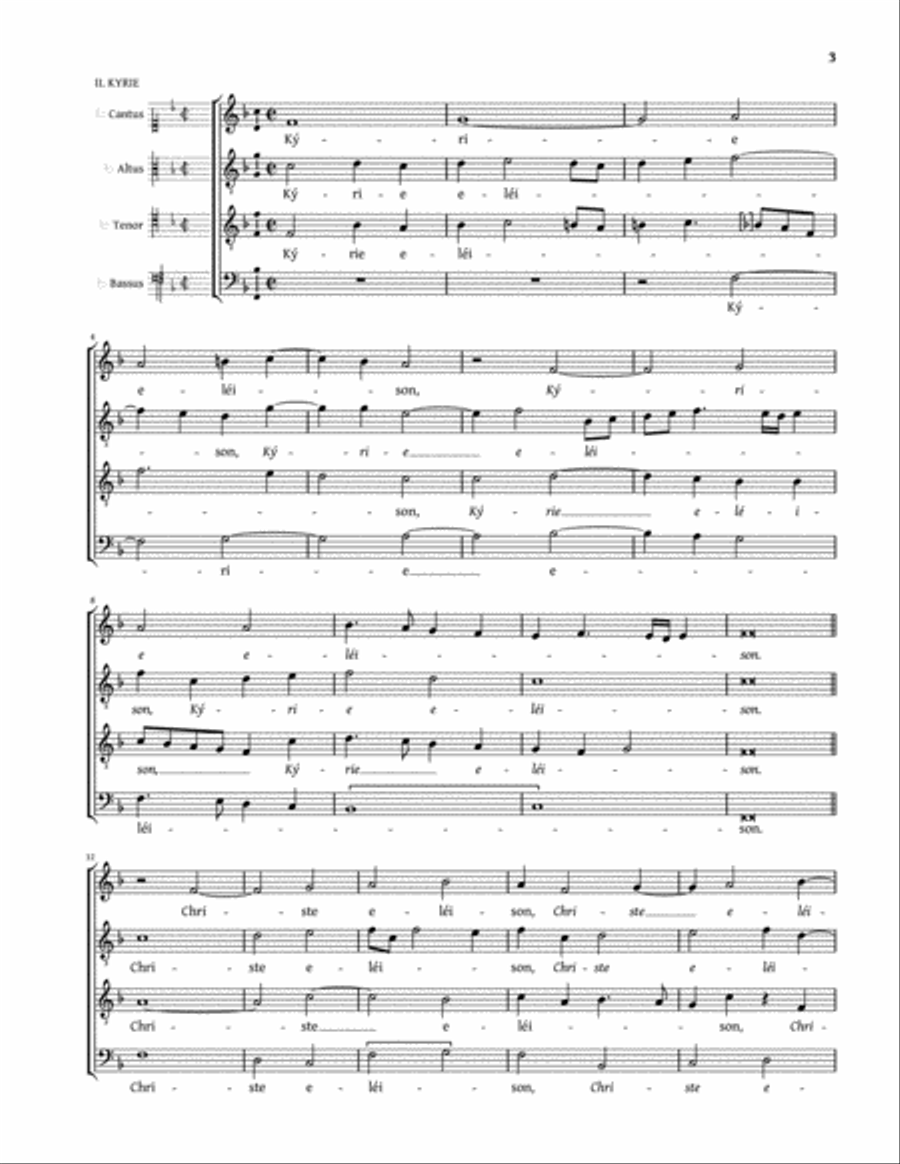 Missa pro defunctis a 4 (Belli) 4-Part scores gallery preview page 3