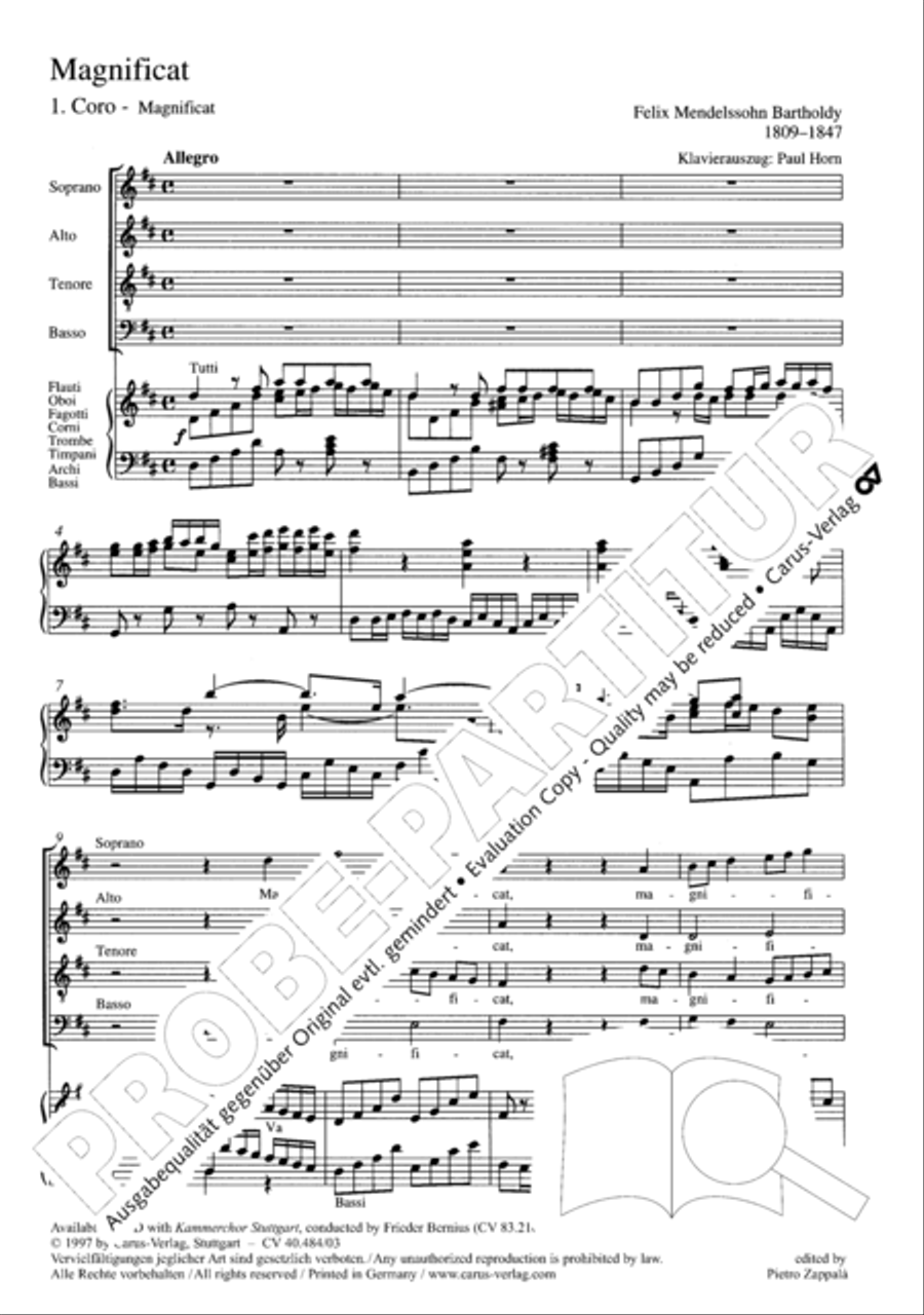 Magnificat in D ATB scores gallery preview page 4