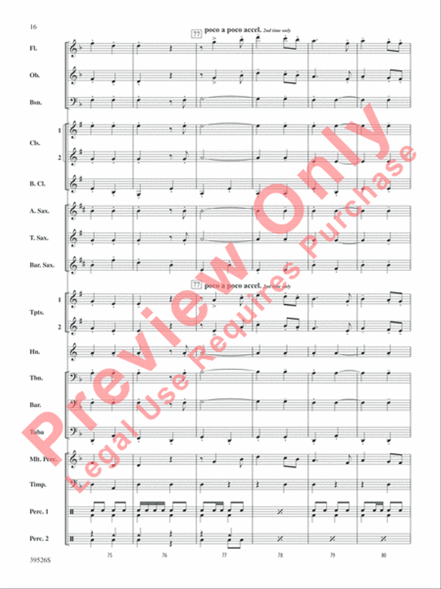 Korobushka Korobushka Concert Band scores gallery preview page 16