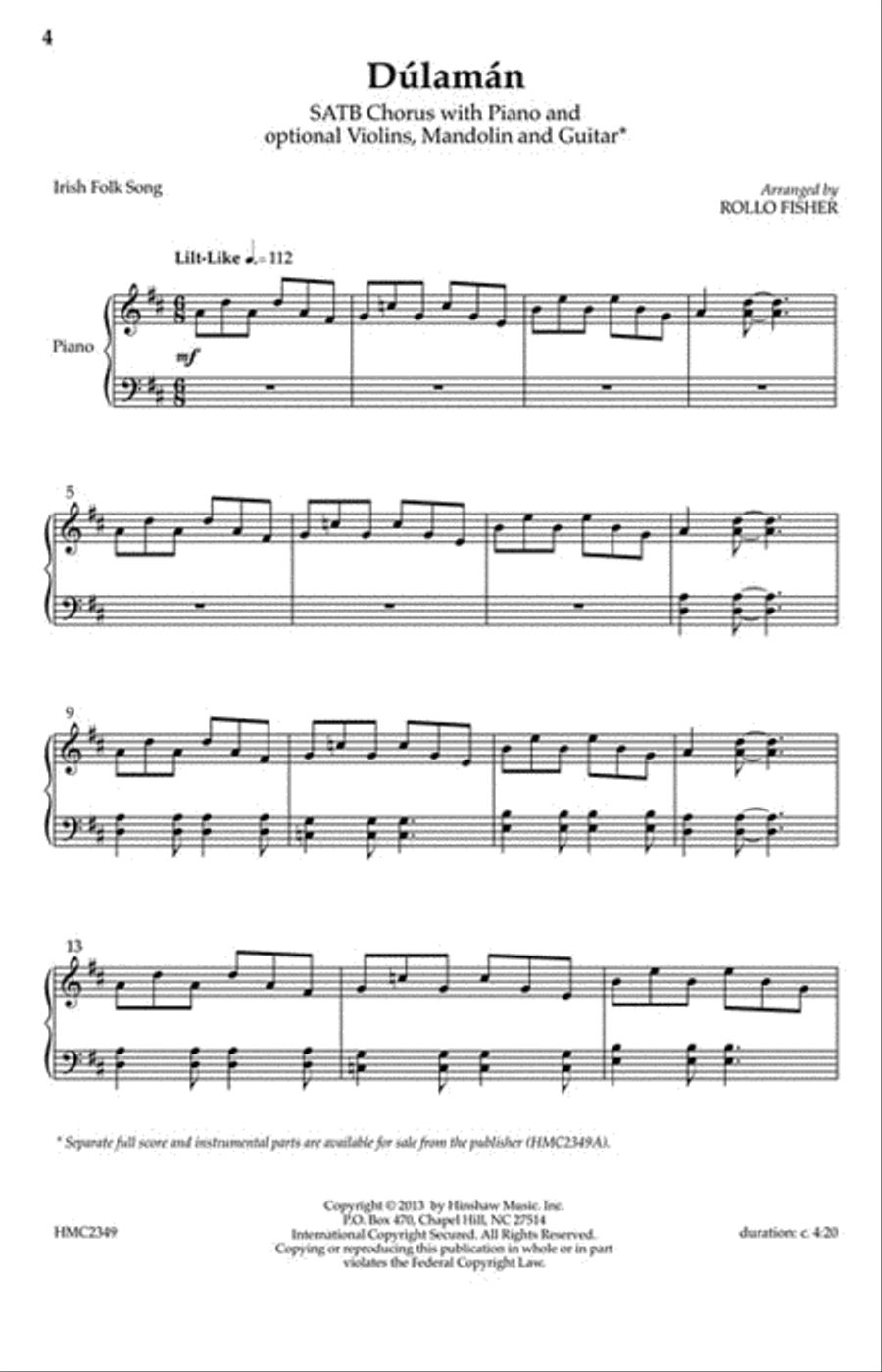 Dúlamán 4-Part scores gallery preview page 2