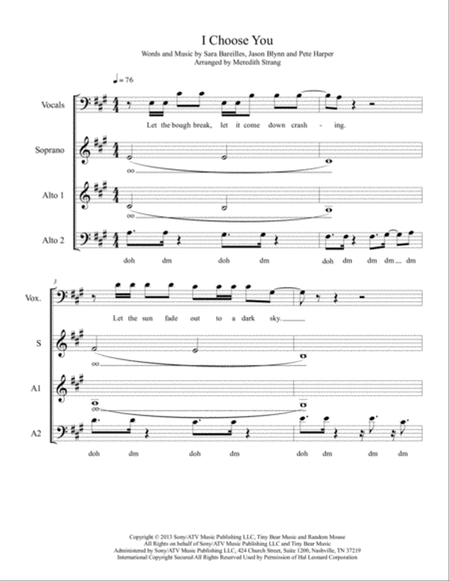 I Choose You 3-Part scores gallery preview page 1