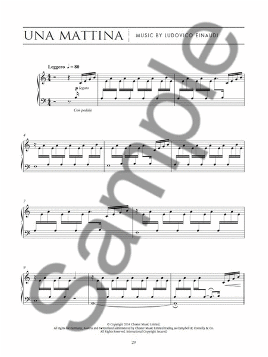 Ludovico Einaudi – Film Music Piano Solo scores gallery preview page 3