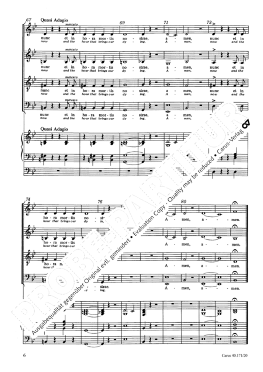 Ave Maria; O salutaris hostia Score scores gallery preview page 7