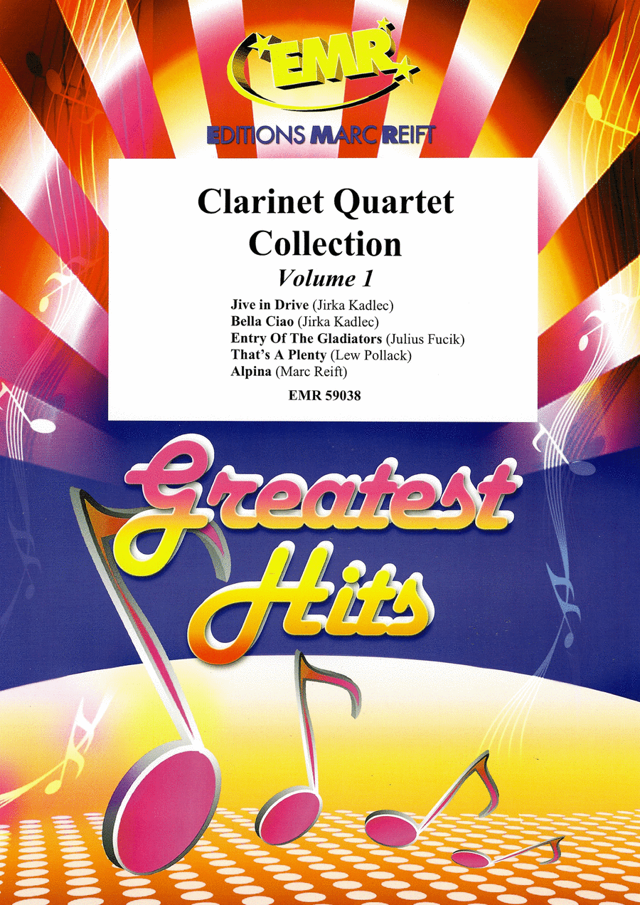 Clarinet Quartet Collection Volume 1 Clarinet Quartet scores gallery preview page 1