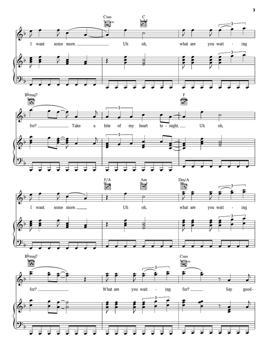 Animal Piano, Vocal, Guitar scores gallery preview page 3