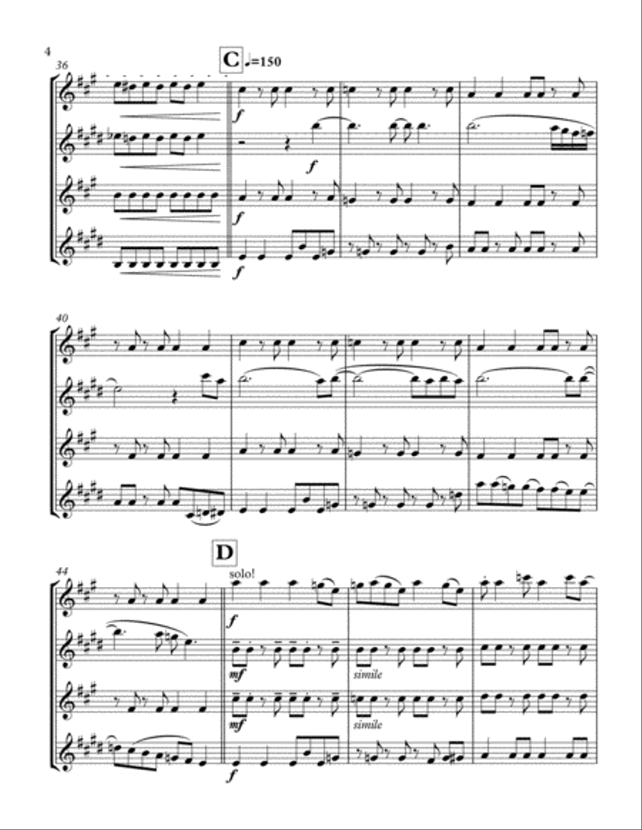 Free Bird Free Bird Small Ensemble scores gallery preview page 4