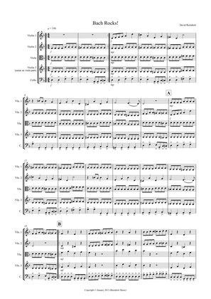 Bach Rocks! for String Quartet