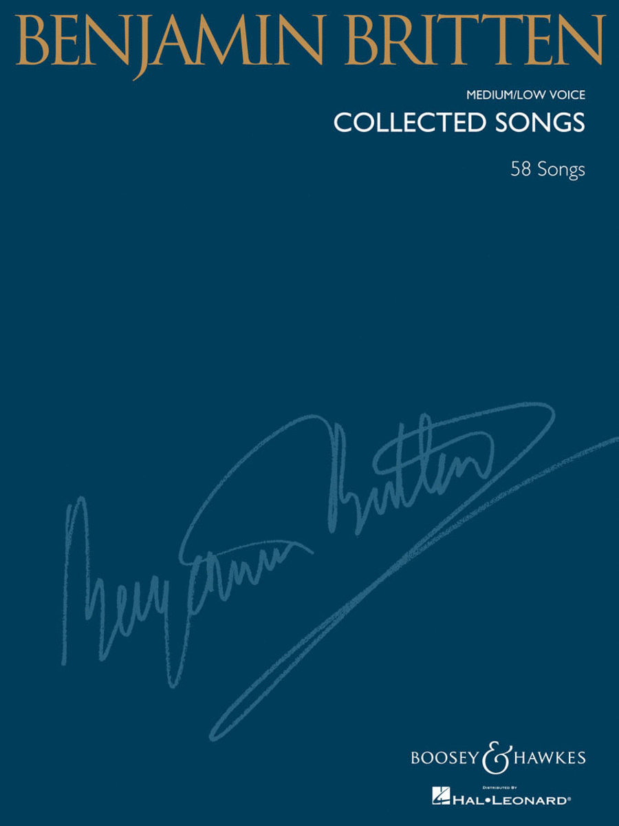 Benjamin Britten – Collected Songs Medium Voice scores gallery preview page 1