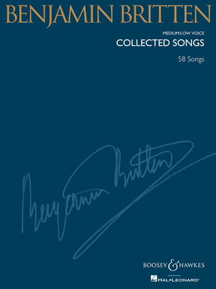 Book cover for Benjamin Britten – Collected Songs