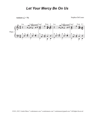 Let Your Mercy Be On Us (Psalm 33) (SATB)