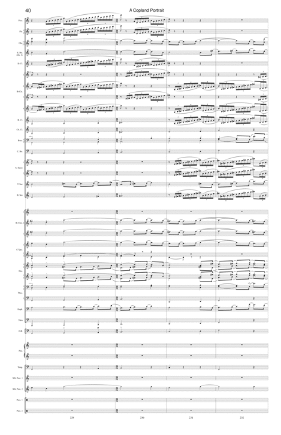 A Copland Portrait Concert Band scores gallery preview page 15