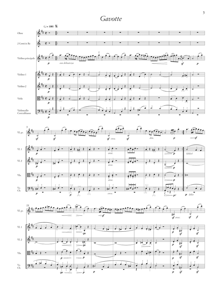 Aria and Gavotte op. 43a String Quartet scores gallery preview page 4