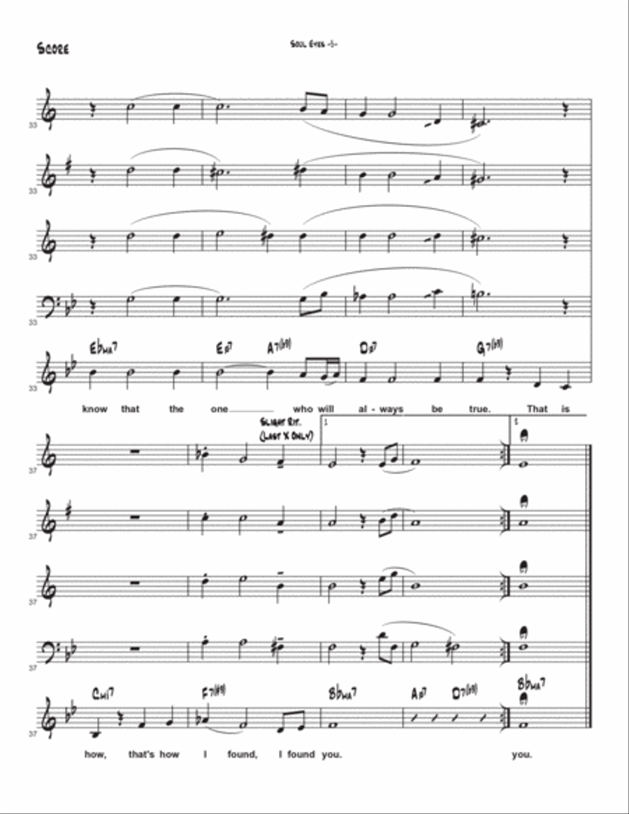 Soul Eyes Jazz Ensemble scores gallery preview page 6