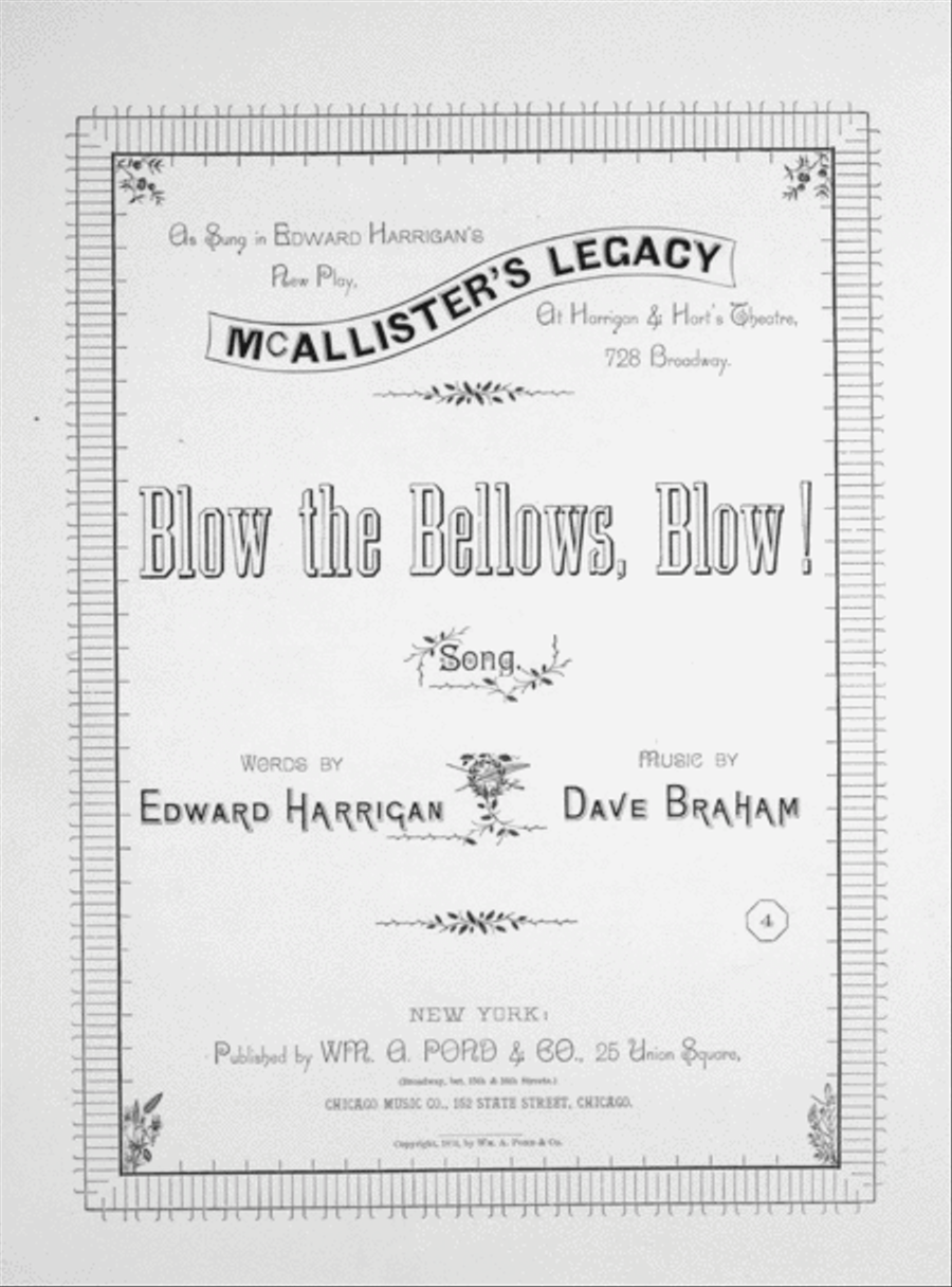 Blow the Bellows, Blow! Song Voice scores gallery preview page 1