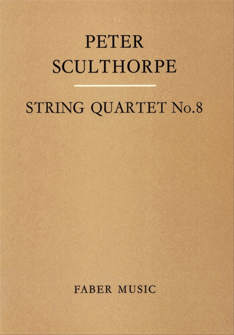 Sculthorpe - String Quartet No 8 Score String Quartet scores gallery preview page 1