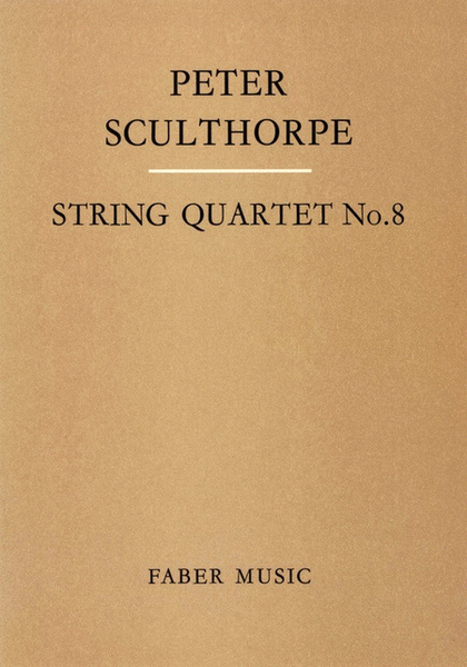 Sculthorpe - String Quartet No 8 Score