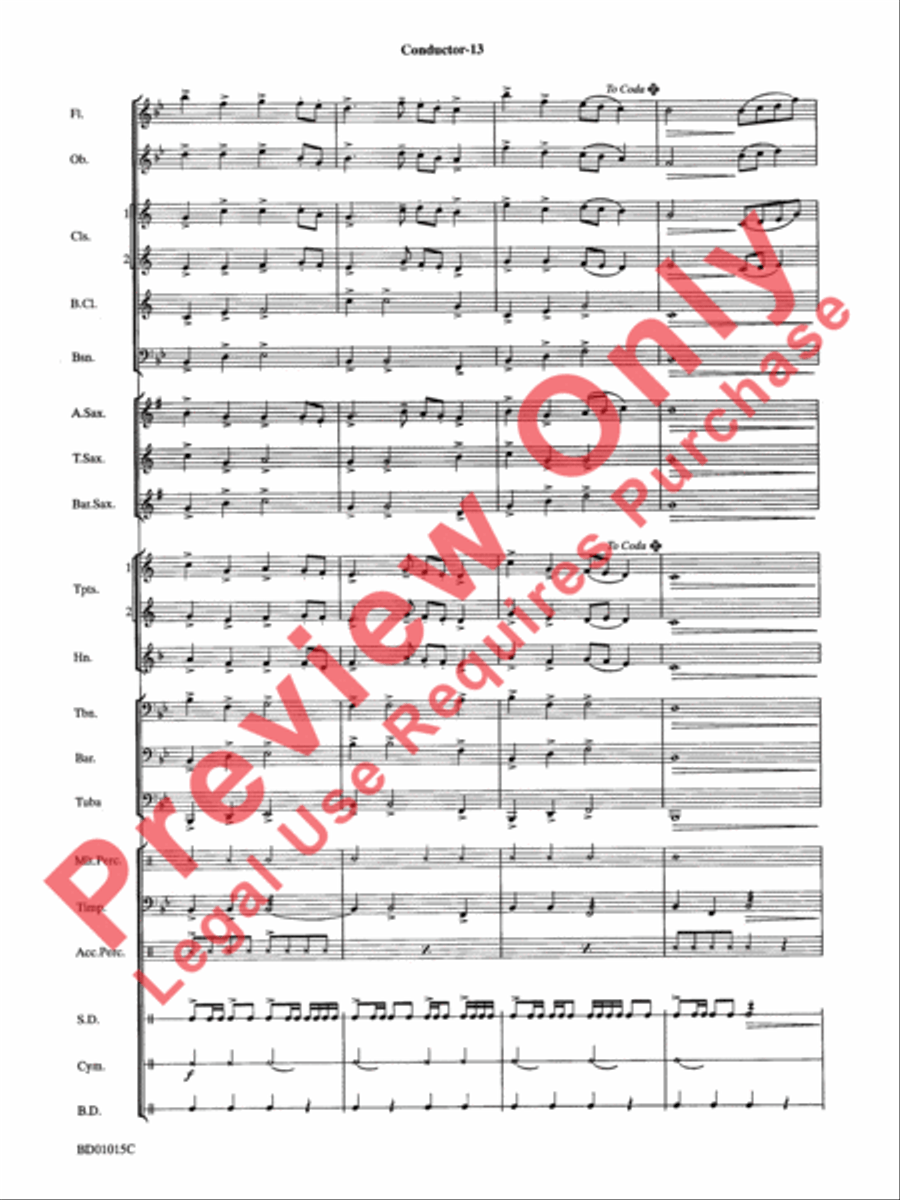 Ash Lawn Echoes (An Overture for Band) Concert Band scores gallery preview page 16
