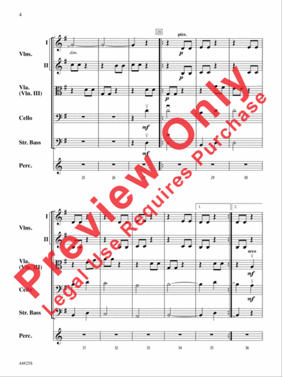 Glorious Sight String Orchestra scores gallery preview page 12