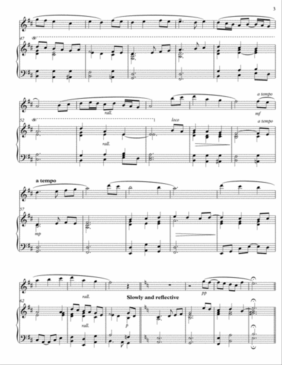The First Noel - a contemporary arrangement for flute and piano Flute Solo scores gallery preview page 3