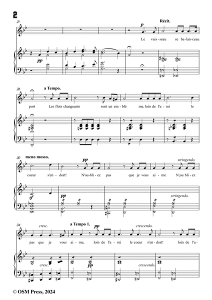 B. Godard-Adieu,Op.7 No.12,from '12 Morceaux pour chant et piano,Op.7',in g minor