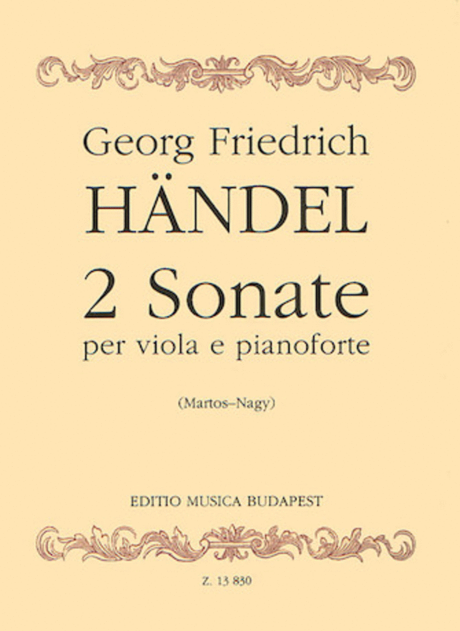 Two Sonatas Two Sonatas Piano Accompaniment scores gallery preview page 1