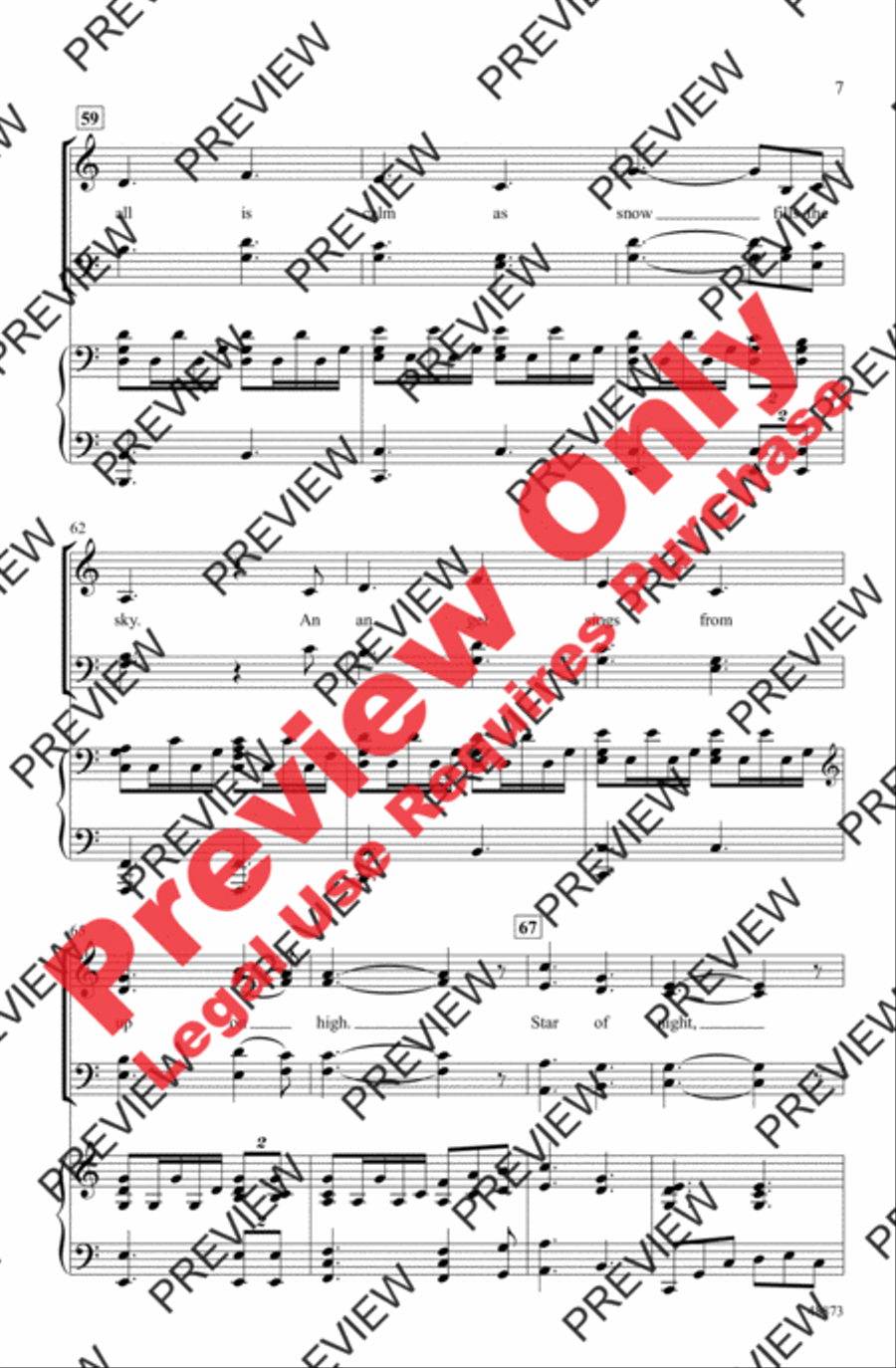 Castleton Carol Castleton Carol 4-Part scores gallery preview page 7