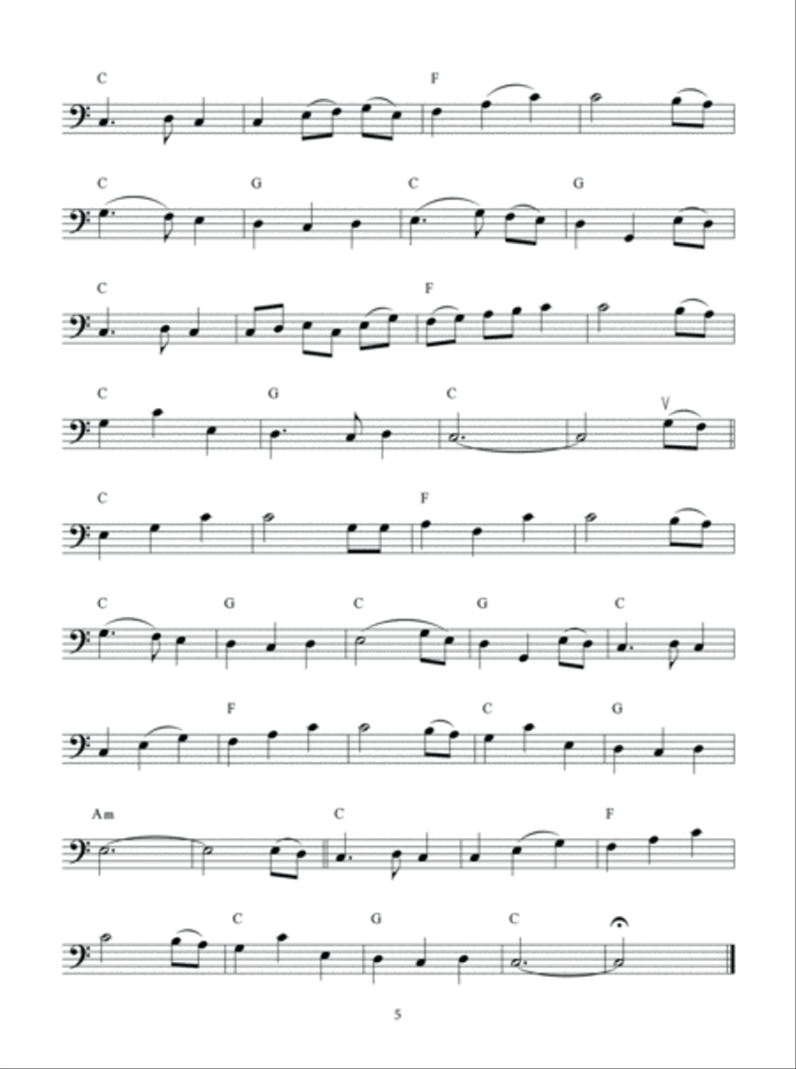Beautiful Airs & Ballads of the British Isles for Cello Cello scores gallery preview page 6