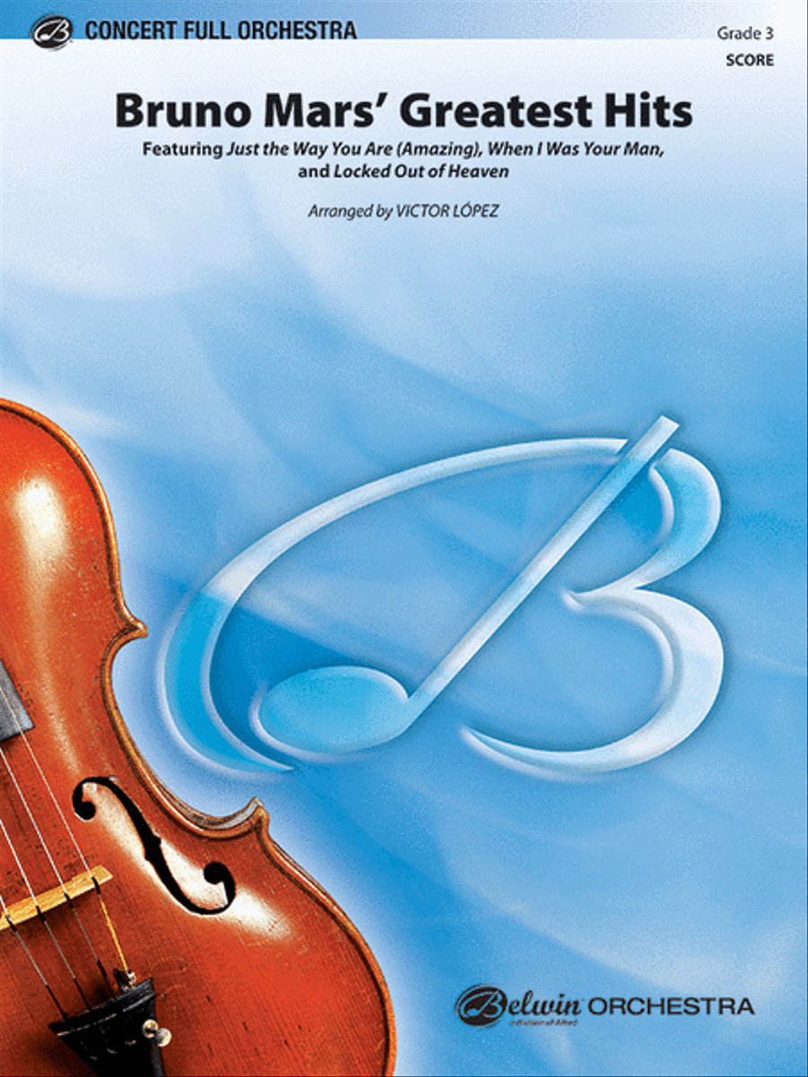 Bruno Mars' Greatest Hits Full Orchestra scores gallery preview page 1
