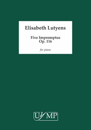 Book cover for Five Impromptus, Op. 116